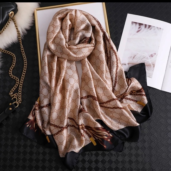 High quality long silk satin scarf 🧣 - Picture 1 of 4